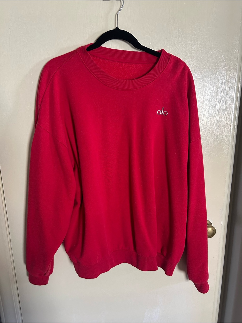 ALO Yoga Crewneck Sweatshirt in Bright Red